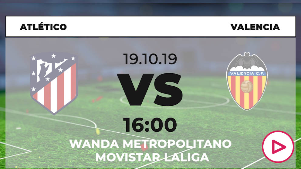 Atlético y Valencia se enfrentan en el Metropolitano.