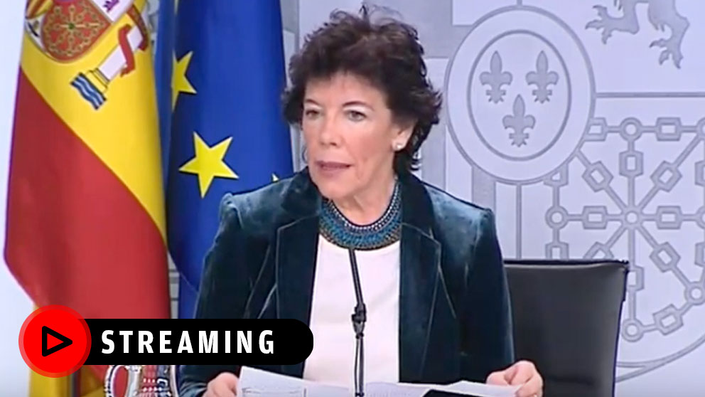 La portavoz del Gobierno en funciones, Isabel Celaá