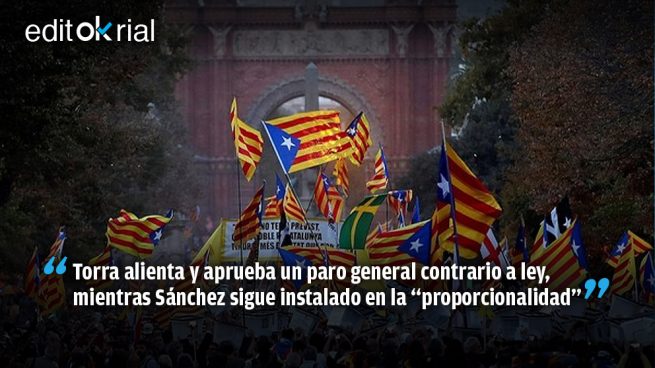 El Gobierno, ciego y mudo ante la huelga ilegal en Cataluña