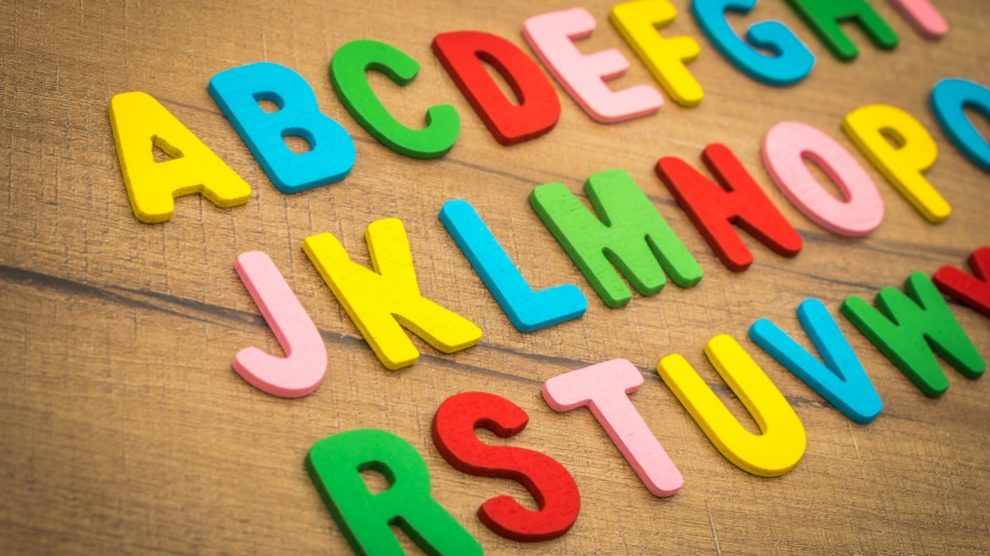 Las letras coloridas son la mejor presentación en un lapbook