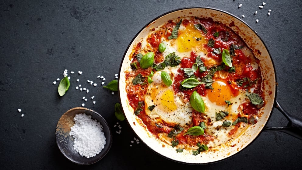 Receta de Huevos a la jardinera