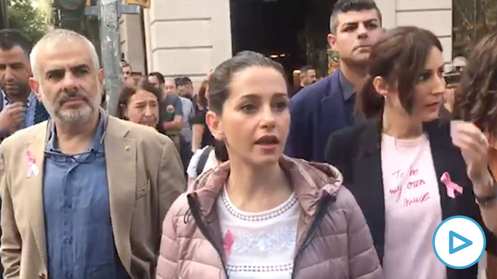 Inés Arrimadas y Lorena Roldán en Barcelona