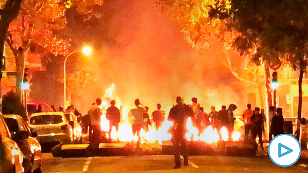 Disturbios en Barcelona tras la sentencia del procés.