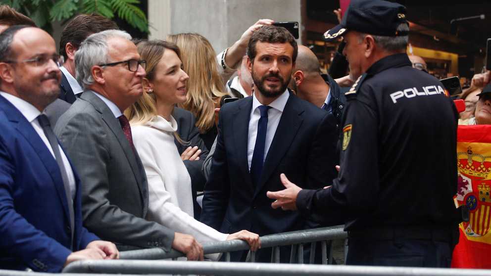Pablo Casado no pudo visitar a la cúpula policial (Foto: EFE)