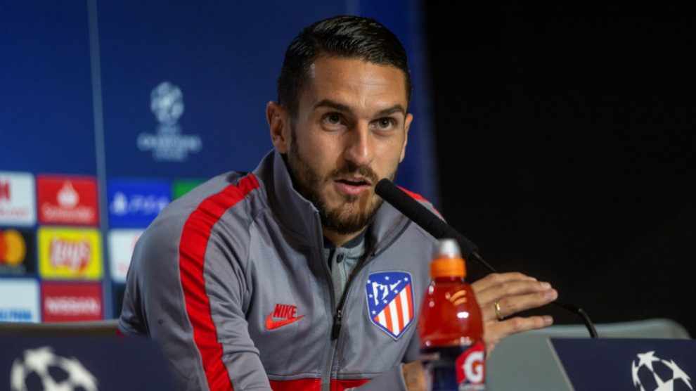 Koke Resurrección en rueda de prensa (EFE)