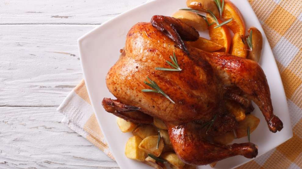 Receta de Pollo con frutas y soja