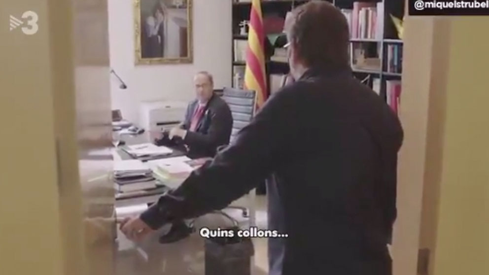 Quim Torra en el vídeo de TV3