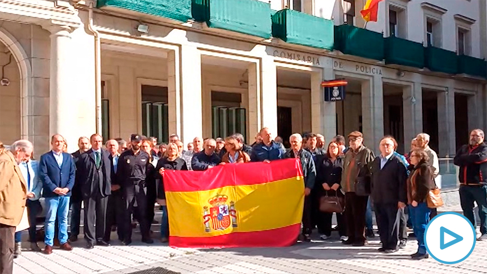 Concentraciones de apoyo a los policías en Cataluña.