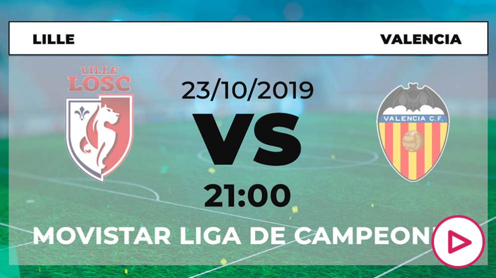 Lille y Valencia se enfrentan en el partido de la tercera jornada de Champions League.