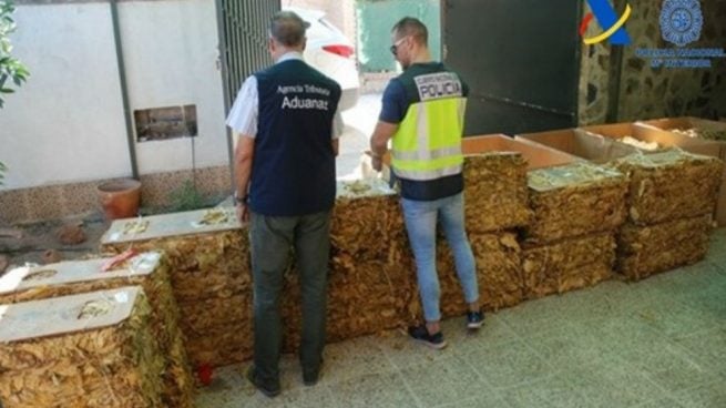 Intervenidas ocho toneladas de tabaco de contrabando en Sevilla