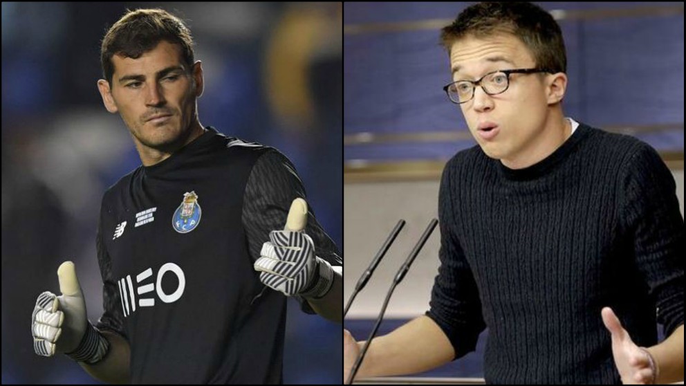 Iker Casillas e Íñigo Errejón.