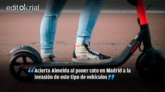 Almeida se pone duro con los patinetes