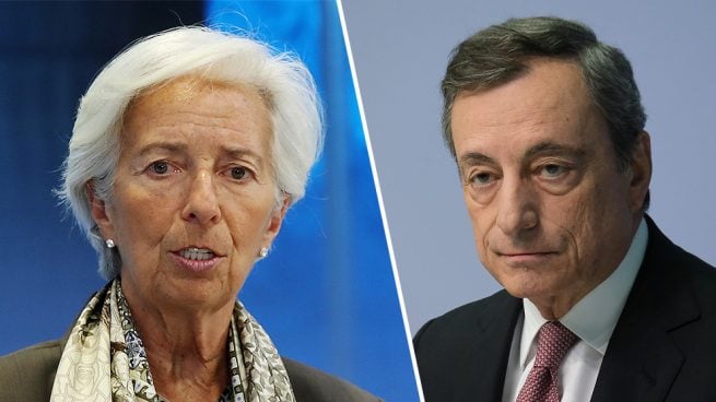 Draghi dice adiós al BCE tras inundar Europa de unos billetes que pasan a manos de Lagarde