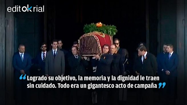 Exhumado Franco, Sánchez pierde la Memoria