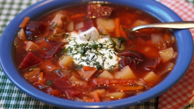 Sopa de remolacha y zanahoria