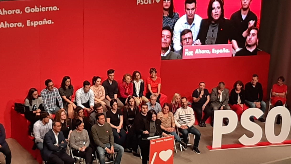 Adriana Lastra en un mitin del PSOE. Foto: Europa Press
