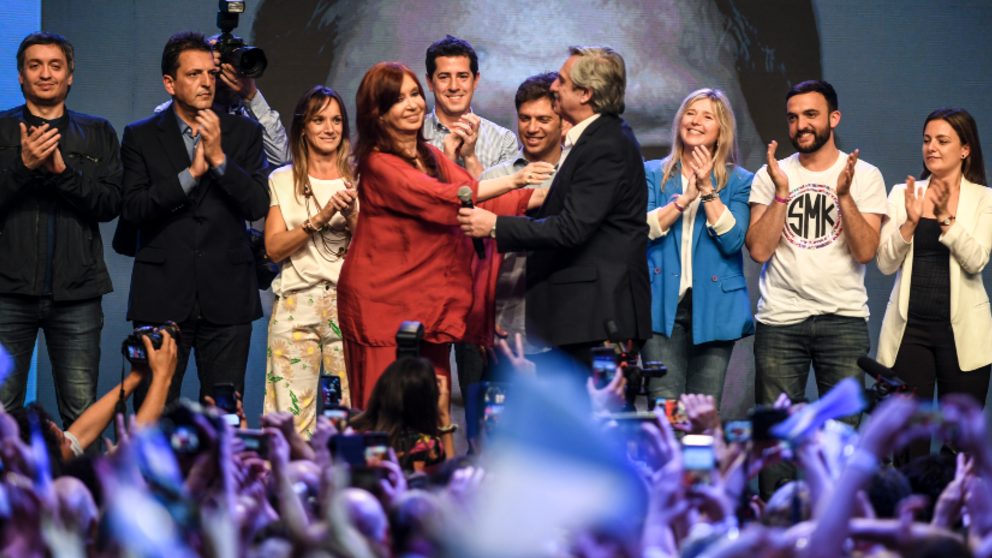Alberto Fernandez junto a Cristina Fernandez de Kirchner