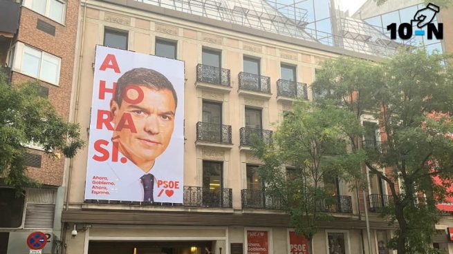 Pedro Sánchez borra «España» del lema de campaña del PSOE y lo deja en «Ahora, sí»