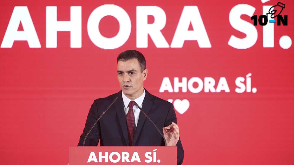 Pedro Sánchez en la campaña del 10-N de 2019