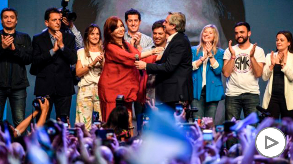 Alberto Fernandez junto a Cristina Fernandez de Kirchner