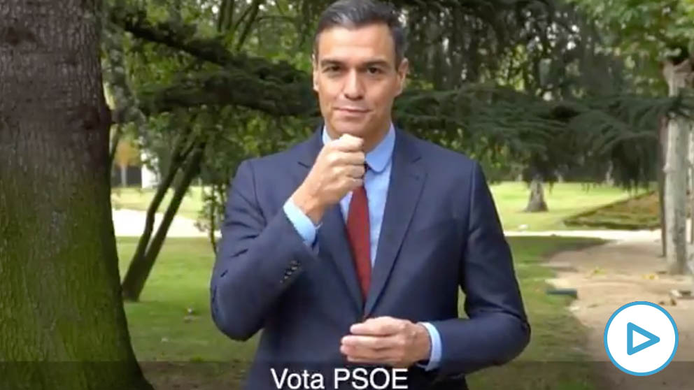 Pedro Sánchez en el vídeo
