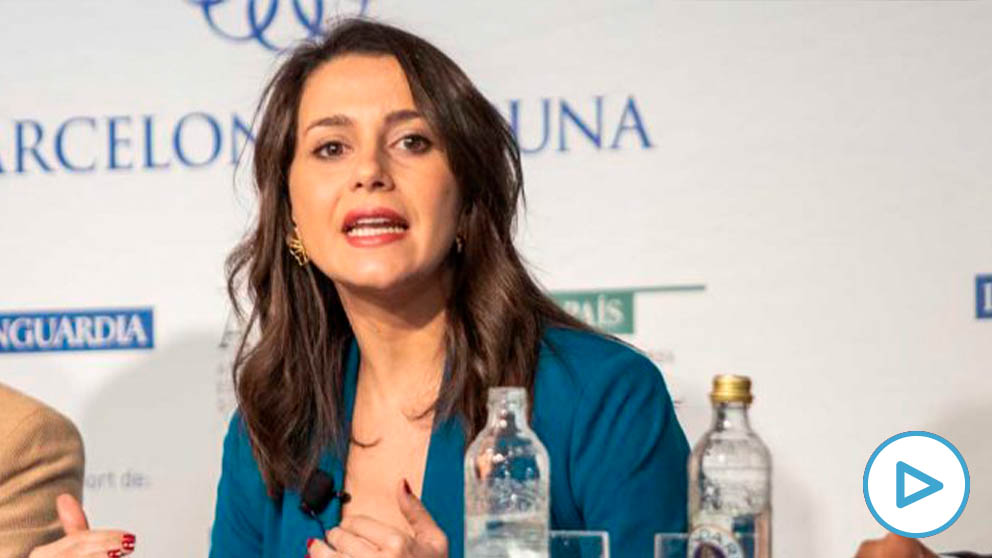 Inés Arrimadas en el debate de candidatos por Barcelona.