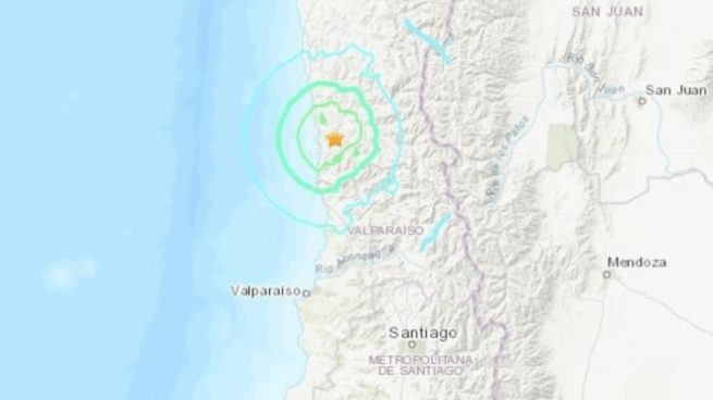 Terremoto en Chile @USGS