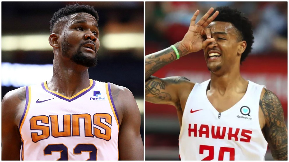 Ayton y Collins, los dos jugadores suspendidos por dopaje reciente en la NBA.