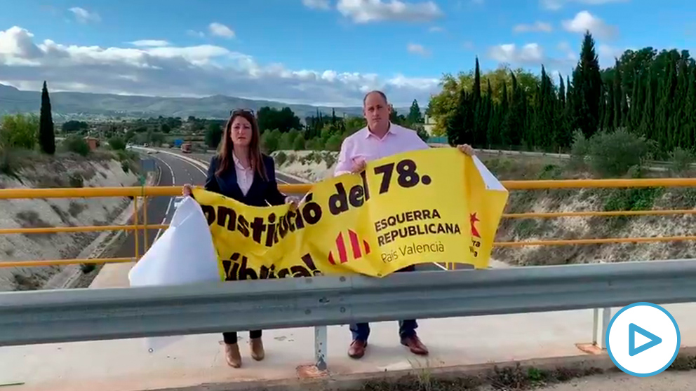 Diputados de Vox en Valencia retiran propaganda pancatalanista de ERC