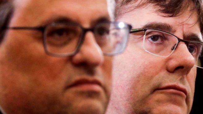 Carles Puigdemont y Quim Torra @Getty