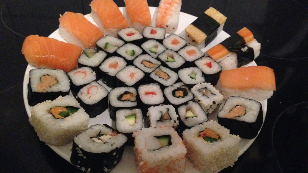 Receta oriental de gery sushi roll