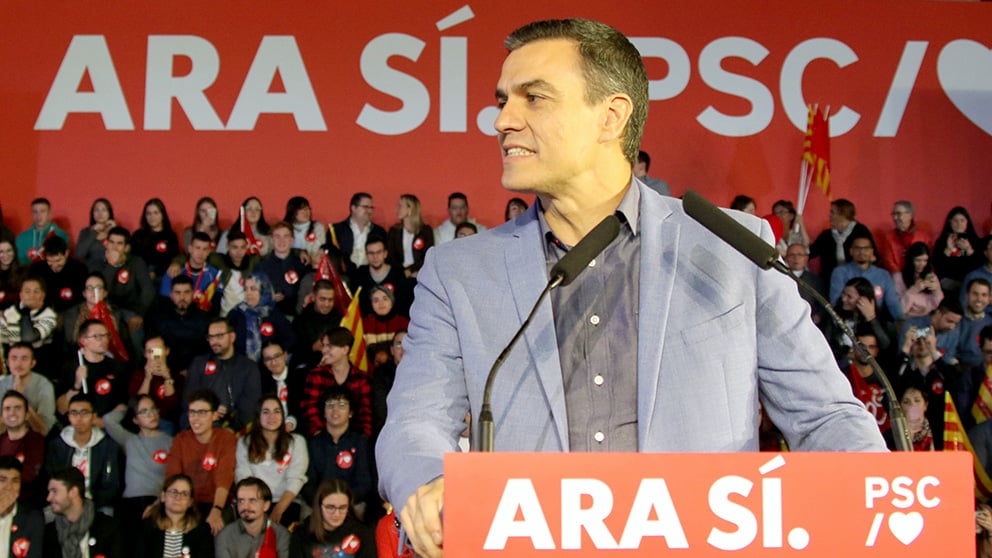 Pedro Sánchez. (Foto: Enrique Falcón)