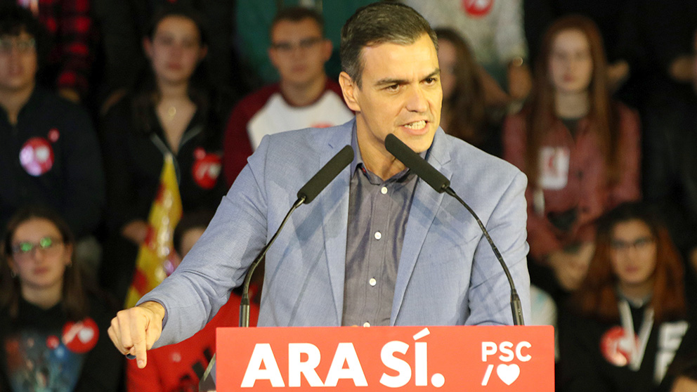 Pedro Sánchez. (Foto: Enrique Falcón)