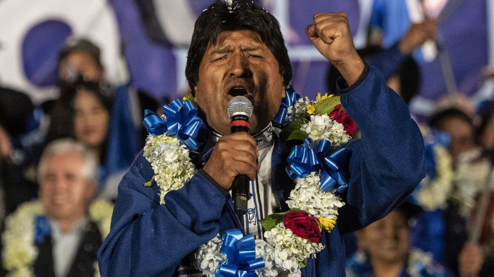 Evo Morales, el ex presidente de Bolivia. Foto: AFP