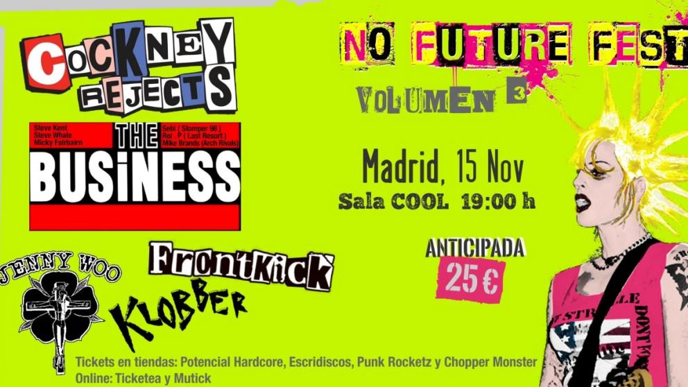 El festival No Future Fest ya tiene el cartel de sus dos próximas ediciones