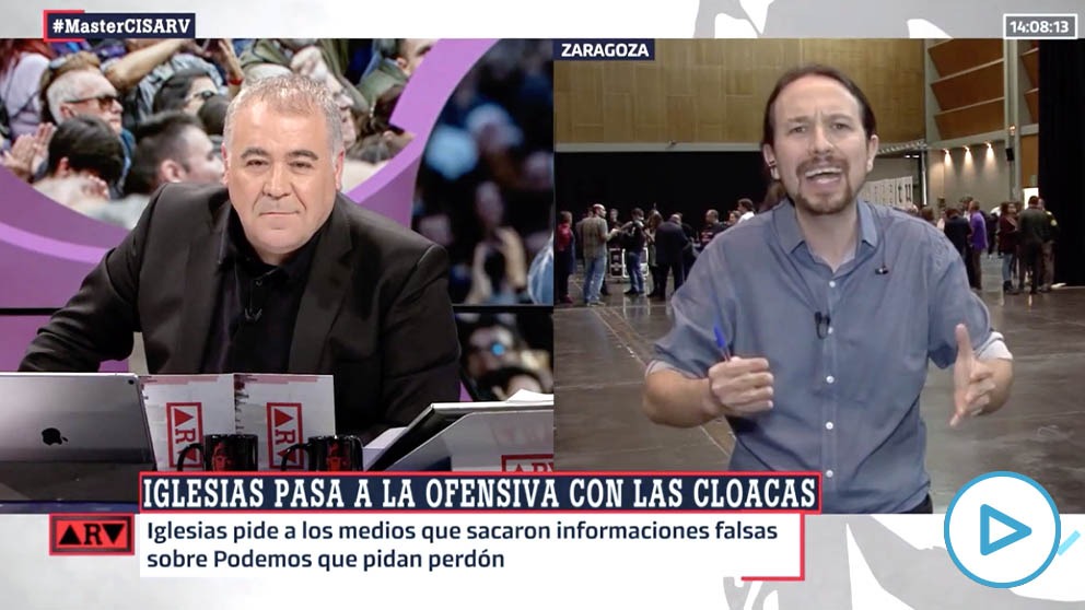 Pablo Iglesias en directo con Ferreras.