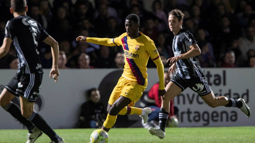 El Barcelona venció al Cartagena en un partido benéfico.