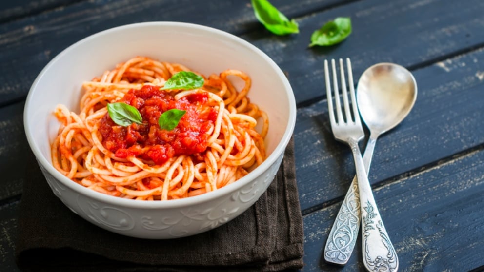 Receta de pasta con lentejas a la siciliana