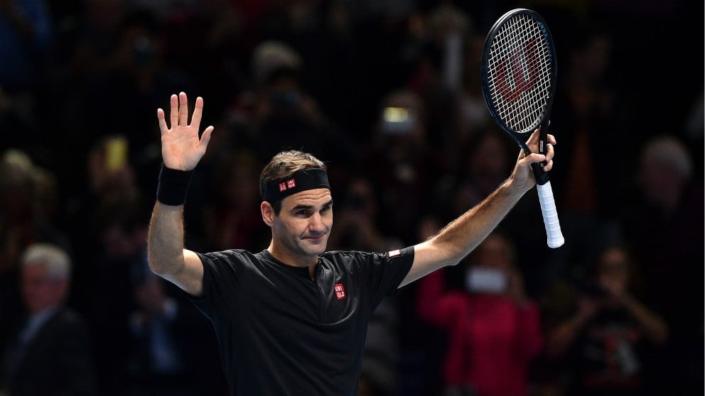 Roger Federer, durante un partido de la Copa Masters 2019. (AFP)