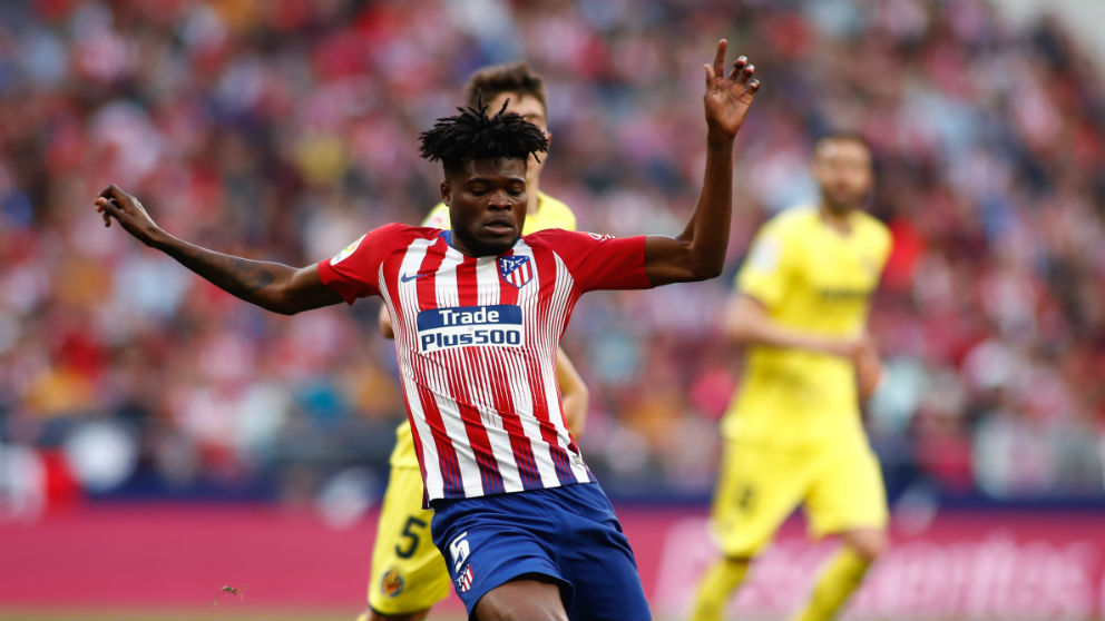 Thomas, durante un Atléti – Villarreal. (EuropaPress)