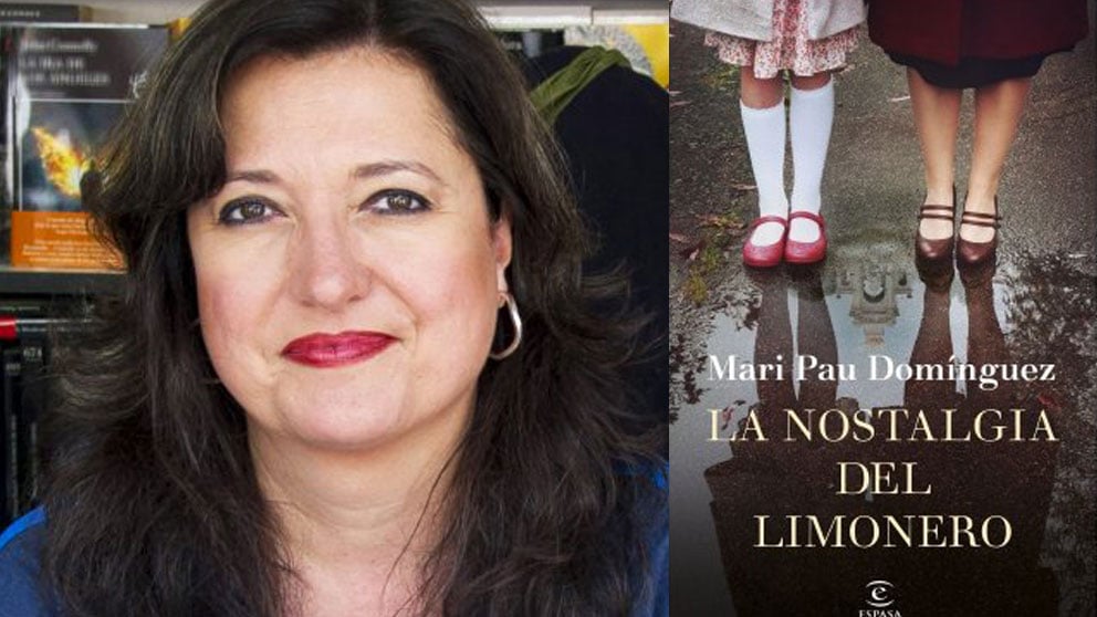 La periodista y escritora catalana Mari Pau Domínguez junto a su última novela ‘La nostalgia del limonero’.