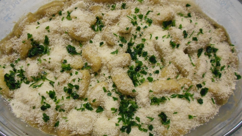 Receta de Ñoquis con queso roquefort