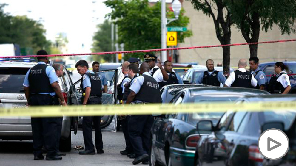 Policías estadounidenses en la calle (Foto: AFP).