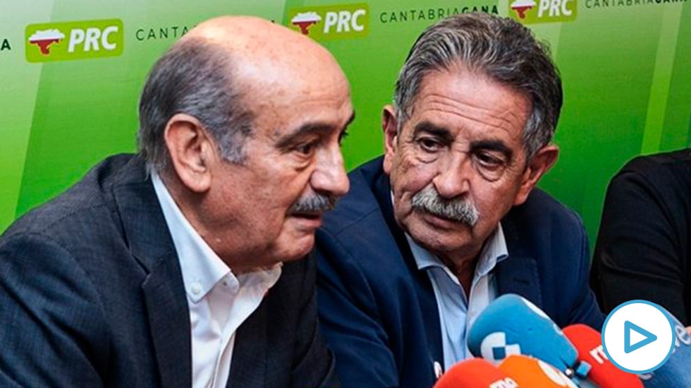 El diputado José María Mazón junto a Miguel Ángel Revilla. (Foto. PRC)