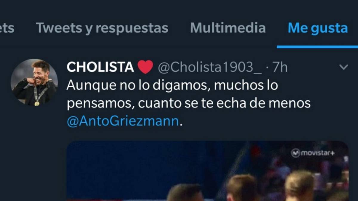 Polémico 'me gusta' de Griezmann en Twitter