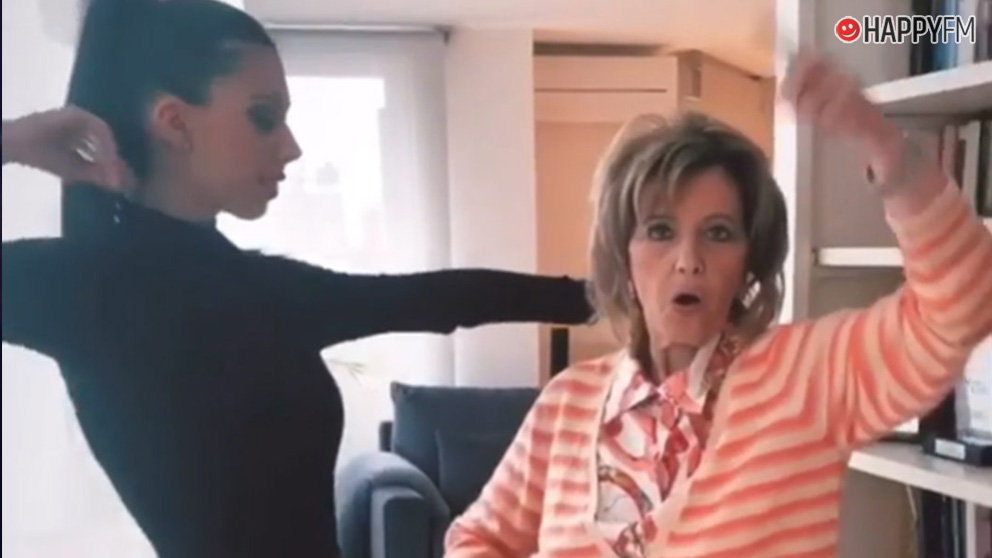 María Teresa Campos y Alejandra Rubio bailando al ritmo de Maluma