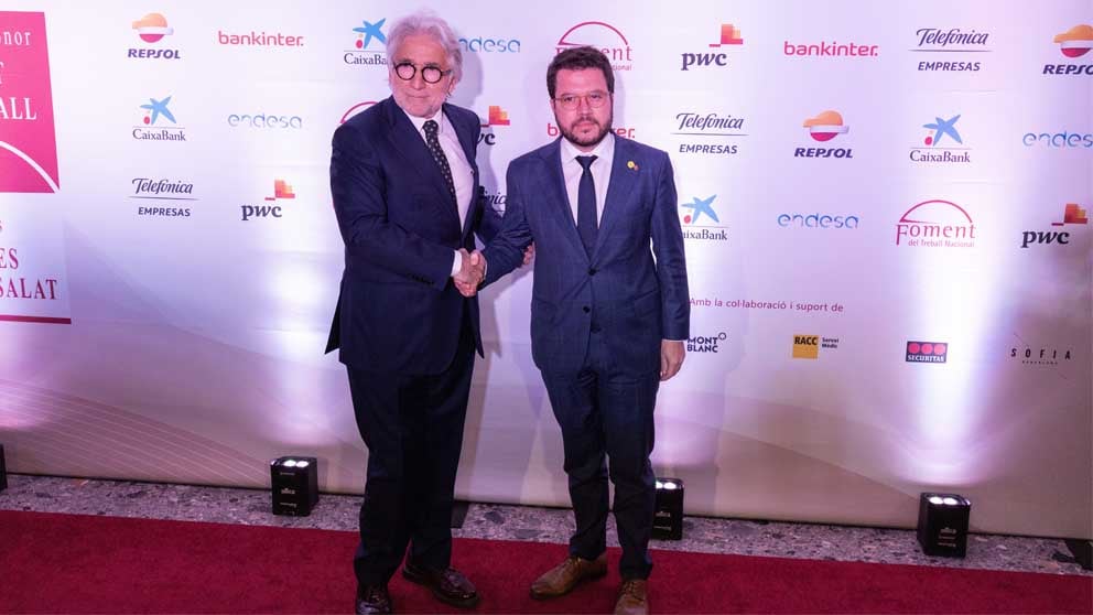 Pere Aragonès en la gala de Fomento del Trabajo. Foto: Europa Press