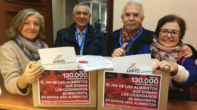 ANDAS alimentos IVA hacienda banco alimentos recogidas solidarias