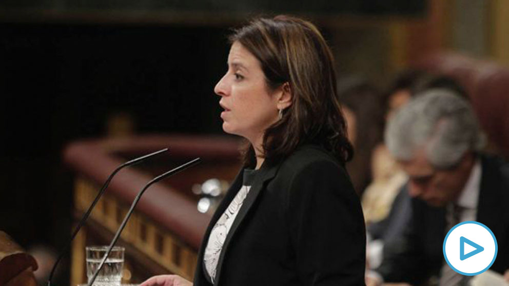 Adriana Lastra en el Congreso de los Diputados. (Foto: Francisco Toledo).