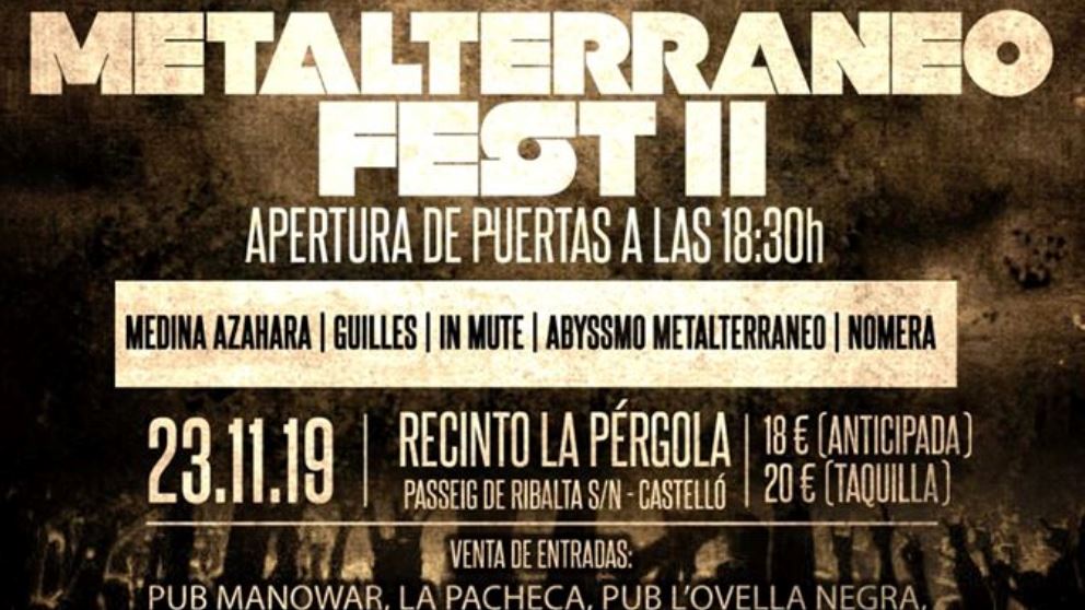 El Metalterráneo Fest llega nuevamente a Castellón para traer lo mejor del metal en un solo festival